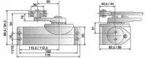 Ferme - porte TS 59 - Corps et bras standard - forces 3 et 5