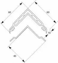 Protection d'angle jaune et noire