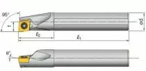 Barre d'alésage A-SCLC avec arrosage et plaquettes CCMT