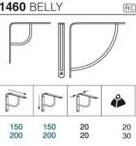 Equerre déco Belly 1460