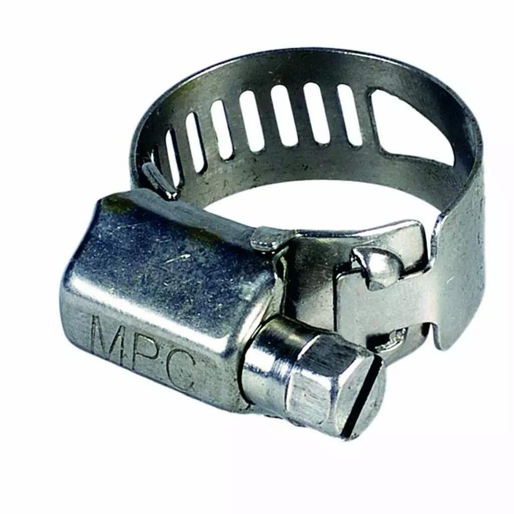 Collier de serrage inox à bande ajourée 32-52 mm