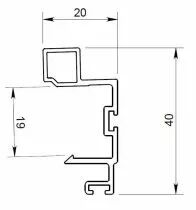 Profils coulissant P300-19 / P700