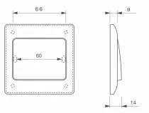 Bouton poussoir ABS - à encastrer