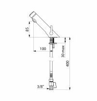 Mitigeur de lavabo temporisé Temposoft Mix 2