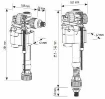 Robinet flotteur 2-en-1 