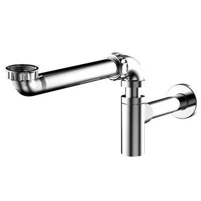 Tubulure lavabo siphon design chrom  32 mm