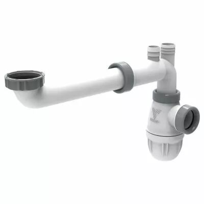 Tubulure lavabo Connectic gain de place bi-matire