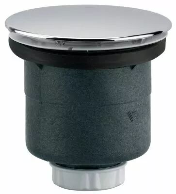 Bonde receveur douche capot rond inox  90 mm