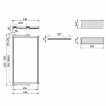 Kit porte-pantalon coulissant armoire