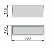 Bac auxiliaire pour placards et dressings Hack