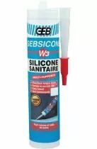 Silicone sanitaire W3 Gebsicone - multi-supports