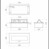 Bloc prise encastrable Combibox