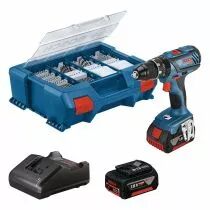 GSB 18V-28 + 2 batteries + 82 accessoires