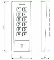 Clavier à codes / lecteur RFID AXK420