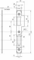 Gâche pour série D 450 Vachette NFQC