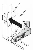 Charnières pour porte à cadre aluminium